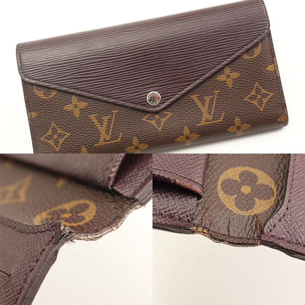 【端割れ】<br />ルイヴィトン マリールーロン M60430 財布