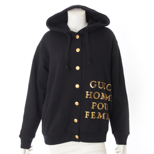 グッチ 19SS フード スウェット パッチ パーカー 572808