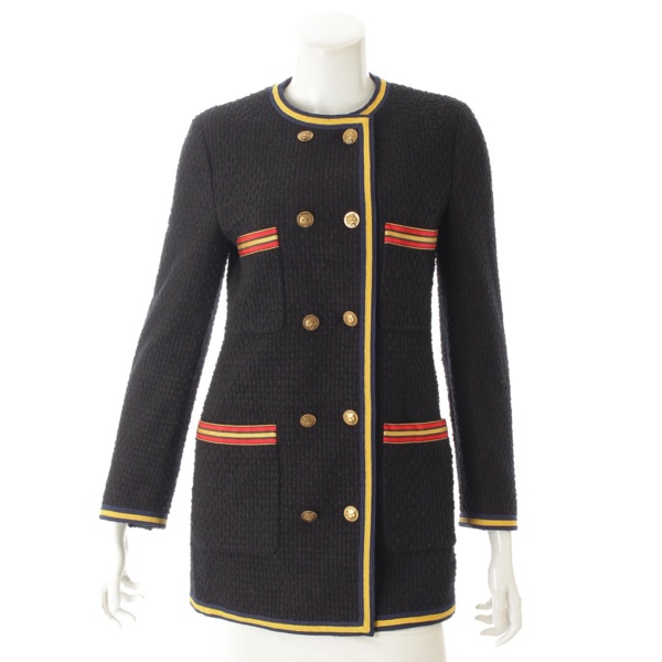 グッチ 18AW ダブルブレスト ツイードコート 509069