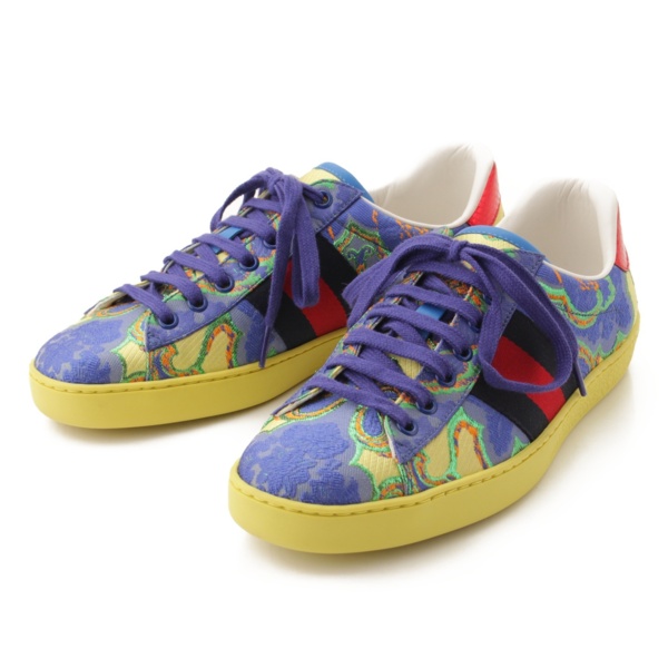グッチ 17SS メンズ ジャガード スニーカー 431693