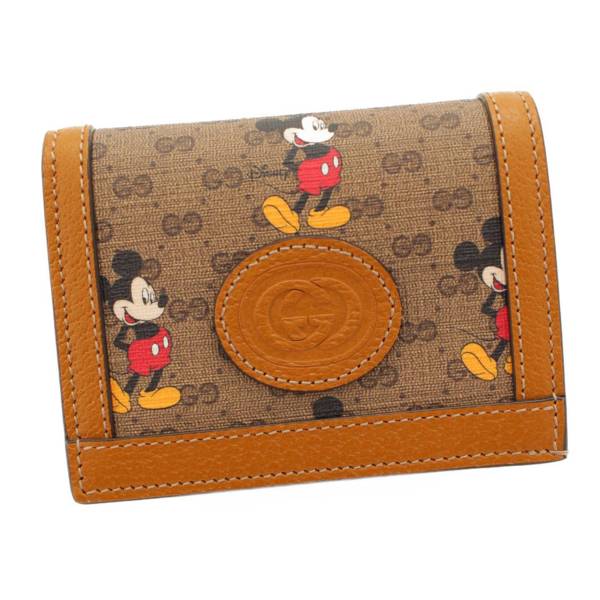 グッチ ディズニー 二つ折り財布 602534