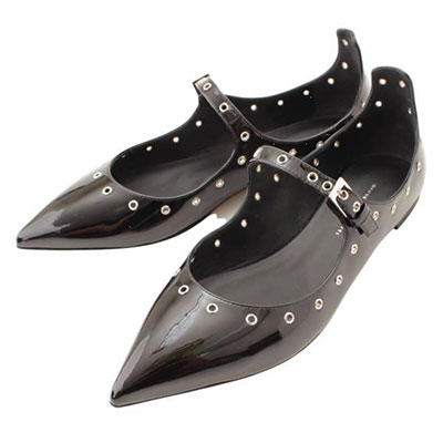 ジュゼッペザノッティ パテント フラットパンプス