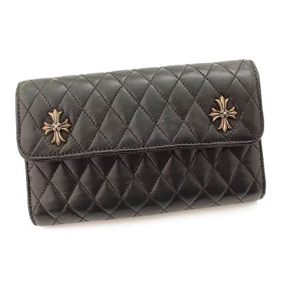 【最終値下】【国内購入正規品】新品未使用 クロムハーツ　ウェーブウォレット クロムハーツ Chrome Hearts WAVE CROSS PATCH ウェーブ フル