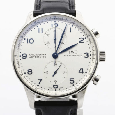 IWC ポルトギーゼ クロノグラフ 白文字盤 IW371446