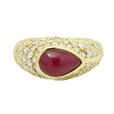 ルビー　リング 3.24ct×ダイヤ1.32ct