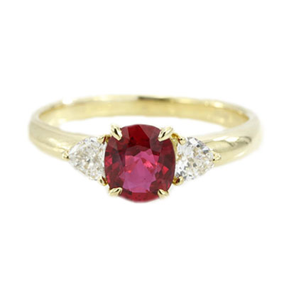 ルビー　リング 1.13ct×ダイヤ0.72ct