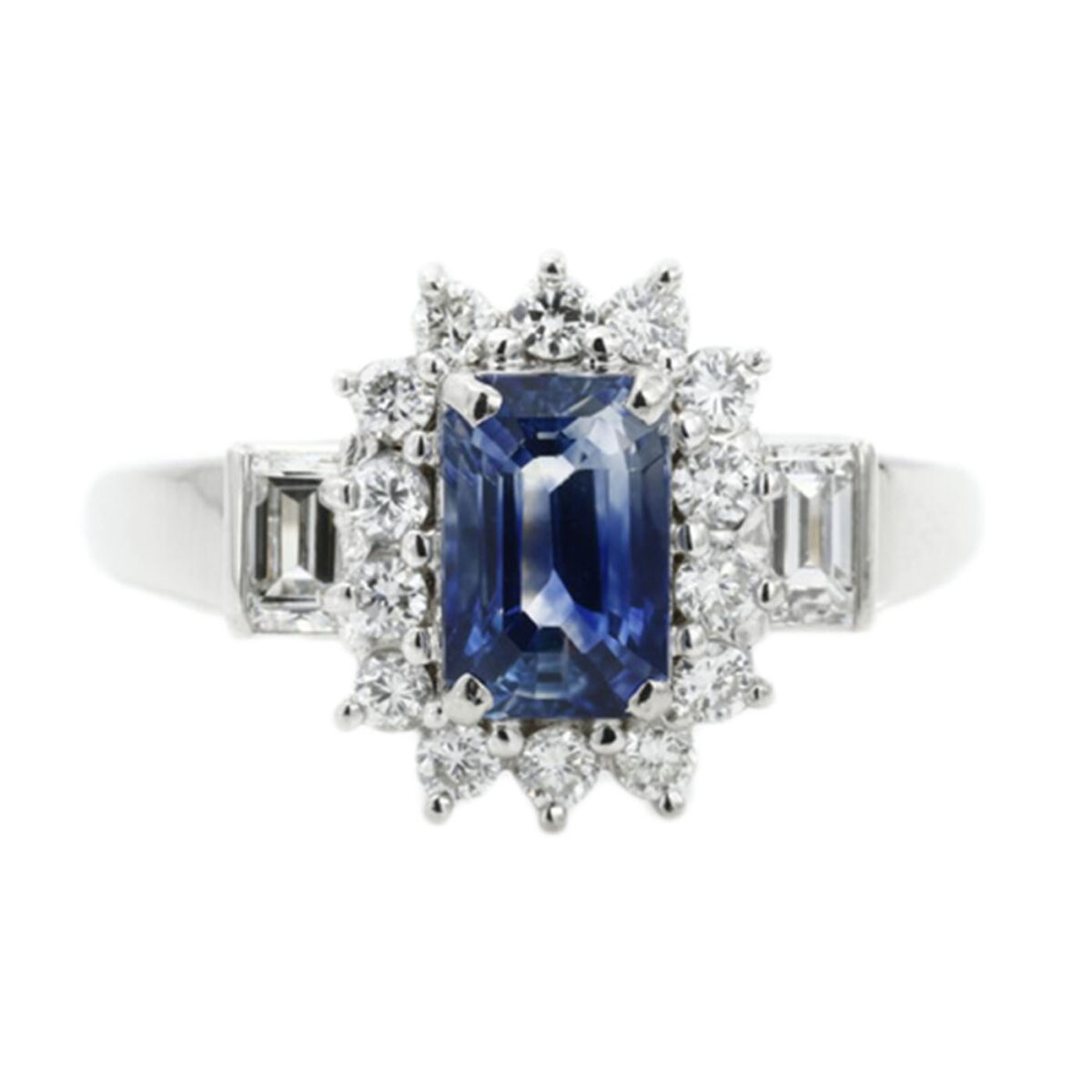 サファイア　リング 1.56ct×ダイヤ0.56ct