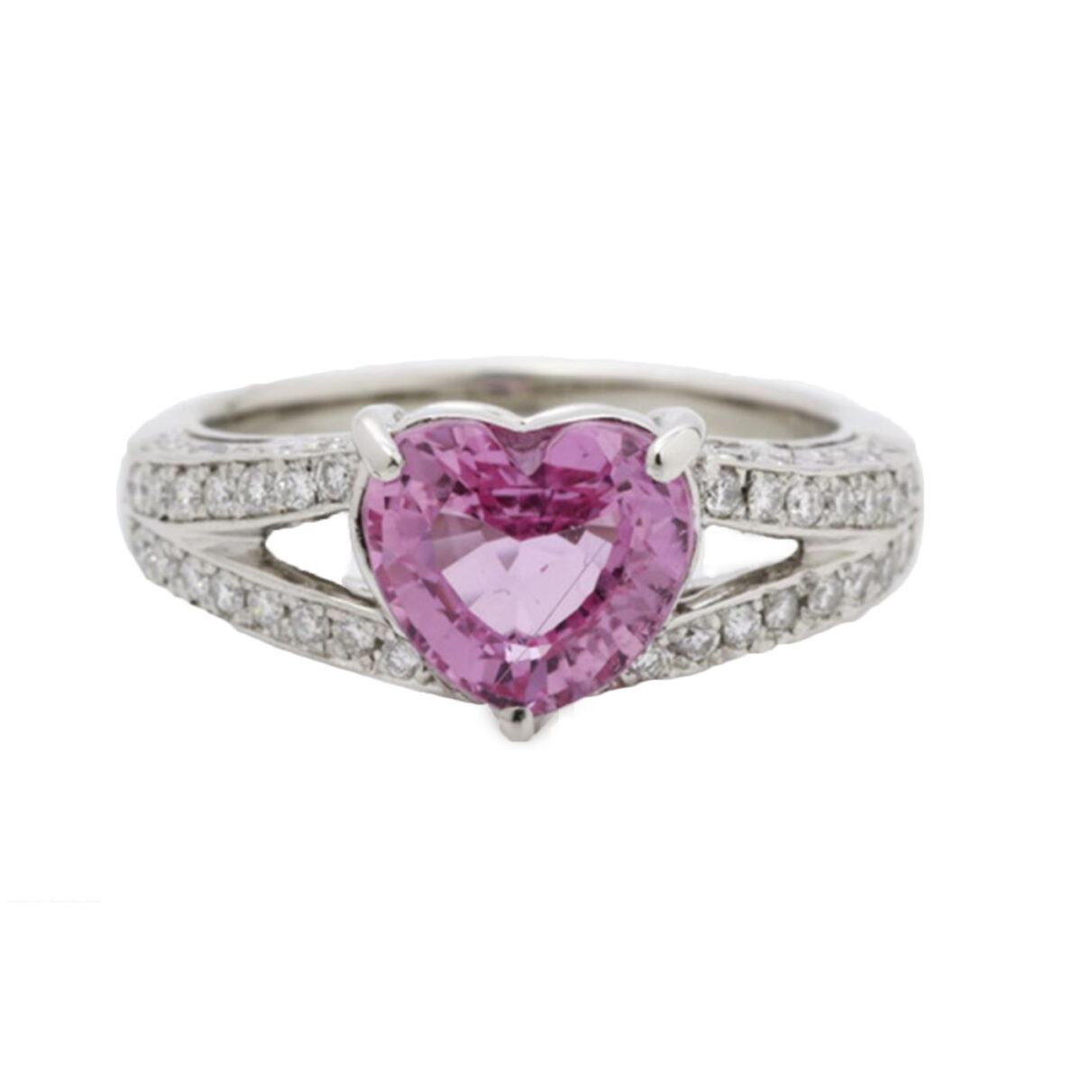 ピンクサファイア　リング 2.1ct×ダイヤ0.43ct