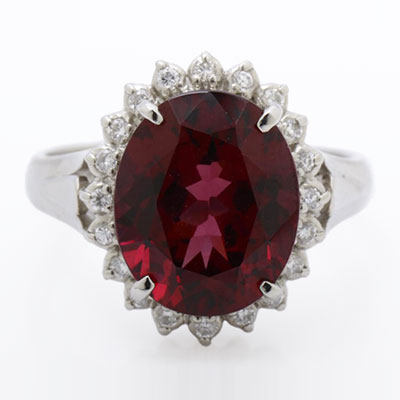 ロードライト ガーネット 5.6ct PT900 6.3g