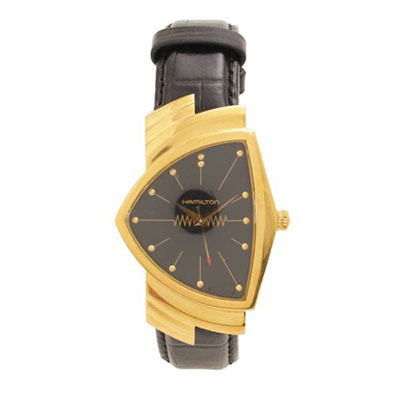 ハミルトン ベンチュラ クオーツ 腕時計 H243010 ゴールド