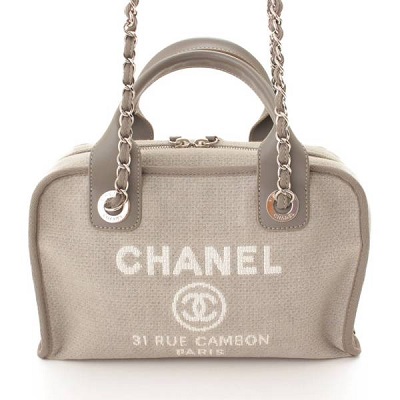 シャネル(Chanel) ドーヴィル 2wayバッグ チェーンショルダー ミニボーリングバッグ
