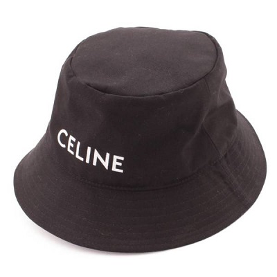 セリーヌ(Celine) ロゴ コットン バケットハット 帽子