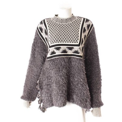 マメクロゴウチ 17AW シャギーニット
