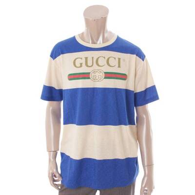 グッチ(Gucci) 20SS ロゴ ボーダー Tシャツ トップス