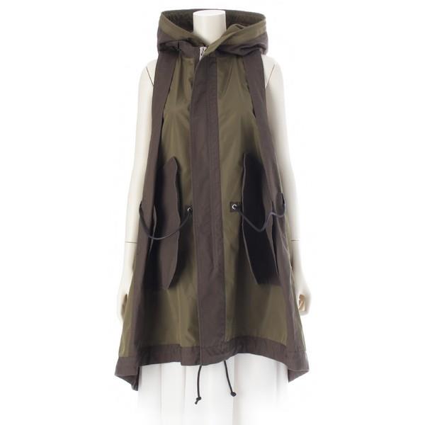 サカイ 24SS Taffeta Hooded Vest