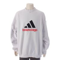 バレンシアガ BALENCIAGA 22AW アディダスコラボ メンズ オーバーサイズ トレーナー 731777 ホワイト 2 スウェット