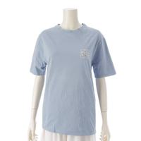 ロエベ LOEWE Loewe アナグラム コットン クルーネック Tシャツ カットソー トップス ブルー XS 長袖シャツ