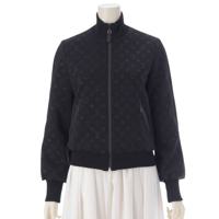 ルイヴィトン LOUIS VUITTON エンボス モノグラム ジップアップジャケット ブルゾン RM211B D97 FKVE01 ブラック 34