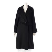 マックスマーラ MAX MARA キャメルヘア ベルト付き ロング コート アウター ブラック 36