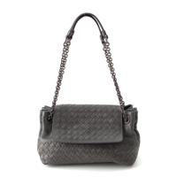 ボッテガヴェネタ BOTTEGAVENETA レザー イントレチャート ダブルチェーン