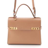 デルヴォー Delvaux サプルカーフ タンペートMM 2WAYハンドバッグ ハンドバッグ 鞄 ベージュ