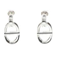 エルメス HERMES イタリア シェーヌダンクル レポンスGM ピアス イヤリング アクセサリー SV925 シルバー 18.0g