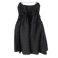 セシリーバンセン Cecilie Bahnsen JUSTICE SKIRT ナイロン リボン ロング スカート 6524 343 1698 ブラック UK8