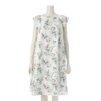 フォクシー ニューヨーク FOXEY NEW YORK 24年 花柄 フラワー ミニ ワンピース ドレス 44421 ホワイト 38