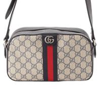 グッチ GUCCI オフィディア GGスプリーム クロスボディ ショルダー カメラバッグ 681064 ネイビー ショルダーバッグ