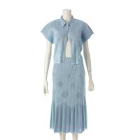 プリーツプリーズ イッセイミヤケ PLEATS PLEASE ISSEY  スカートセットアップブルー 3