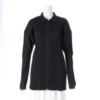 プリーツプリーズ イッセイミヤケ PLEATS PLEASE ISSEY  ジップアップ ジャケット トップス シャツ PP04-JD359 ブラック 3