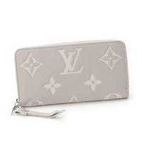 ルイヴィトン LOUIS VUITTON モノグラムアンプラント ジッピーウォレット レザー ラウンドファスナー 長財布 M14228 グレー