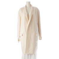 セリーヌ CELINE カシミヤ エッグクロンビー ロング ガウン コート アウター 2 8H13/670 ベージュ 34