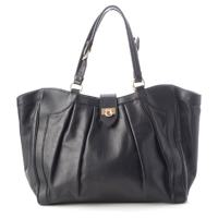 サルヴァトーレフェラガモ Salvatore Ferragamo レザー ガンチーニ トートバッグ ハンドバッグ ブラック