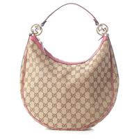 グッチ GUCCI GGキャンバス ロッキングG ワン ショルダーバッグ 232962 ベージュ×ピンク