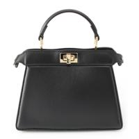 フェンディ FENDI ピーカブー アイシーユー レザー 2way ショルダー ハンドバッグ 8BN335 ブラック