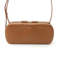 ジルサンダー JIL SANDER Tradition トラディション レザー ショルダーバッグ ロゴ 肩掛け クロスボディ ブラウン ゴールド金具