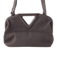 ボッテガヴェネタ BOTTEGAVENETA Bottega Veneta ミディアム ポイント レザー ハンドバッグ ショルダー バッグ ブラウン ショルダーバッグ