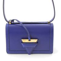 ロエベ LOEWE バルセロナ スモール レザー ショルダーバッグ クロスボディ 302.74.P39 ブルー