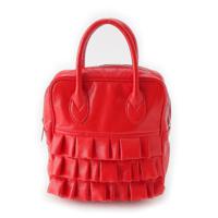 コムデギャルソン COMME des GARCONS ガール 三段フリル ハンドバッグ NZ-K202 レッド