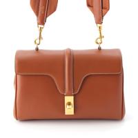 セリーヌ CELINE ティーン ソフト 16 スムースカーフスキン ショルダーバッグ クロスボディ 196853CR4.04LU タン ブラウン