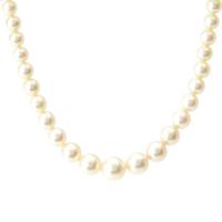 タサキ TASAKI グラデーションパール ネックレス ペンダント アクセサリー ジュエリー K14 585WG  ホワイト 4.5mm~8.5mm 20.3g