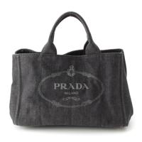 プラダ PRADA カナパトート デニムキャンバス ロゴ