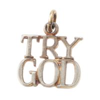 ティファニー TIFFANY&Co. 70s TRYGOD STERLING ヴィンテージ ペンダントトップ チャーム Ag925 SV シルバー 1.4g