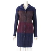 プリーツプリーズ イッセイミヤケ PLEATS PLEASE ISSEY  ロング カーディガン コート PP03-JA682 マルチカラー 3