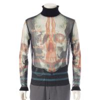 ジャンポールゴルチエ JEAN-PAUL GAULTIER ナイロン ウール クラシック ニット パワーネット シースルー トップス