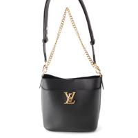ルイヴィトン LOUIS VUITTON ロック&ウォーク レザー 2WAY チェーン ショルダーバッグ M24006 ブラック
