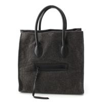 セリーヌ CELINE フェルト ラゲージ ファントム ハンドバッグ 鞄 グレー