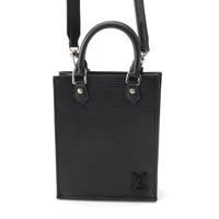 ルイヴィトン LOUIS VUITTON プティットサックプラ エピレザー 2way ショルダー ミニ トートバッグ ハンドバッグ クロスボディ M69441 ブラック