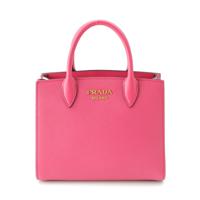 プラダ PRADA サフィアーノレザー ロゴ 2way ショルダー ハンドバッグ 1BA204 ピンク